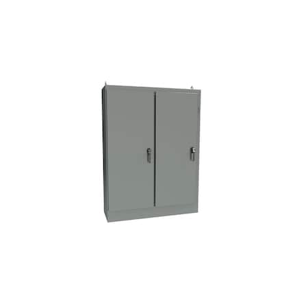 Wiegmann 3 Point Latch with Padlock Handle Electrical Enclosures, 72 in H, 18 in D, 65 in W WRD72XM6518FSD4